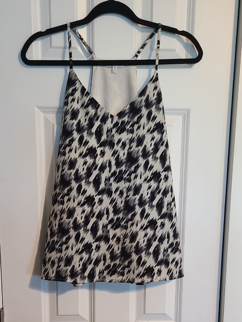 JODIFL Black & White Leopard Print Cami
